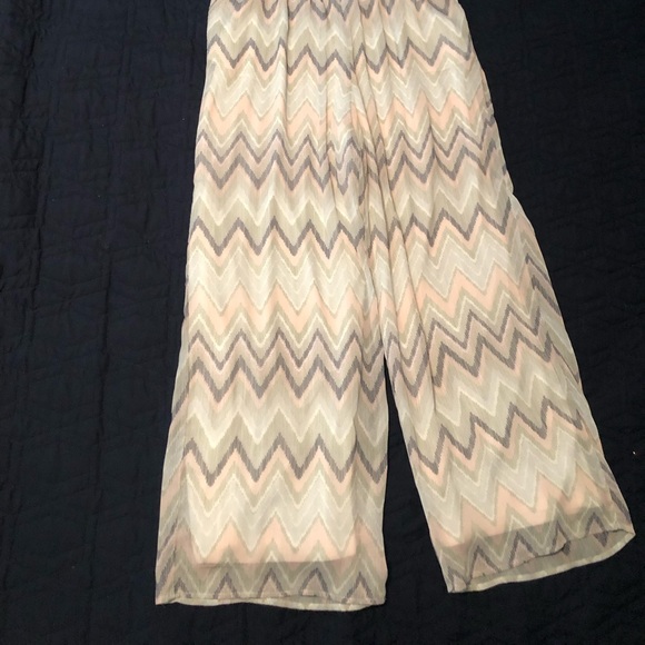 Grey pink and cream patterned Jumpsuit - Picture 2 of 5